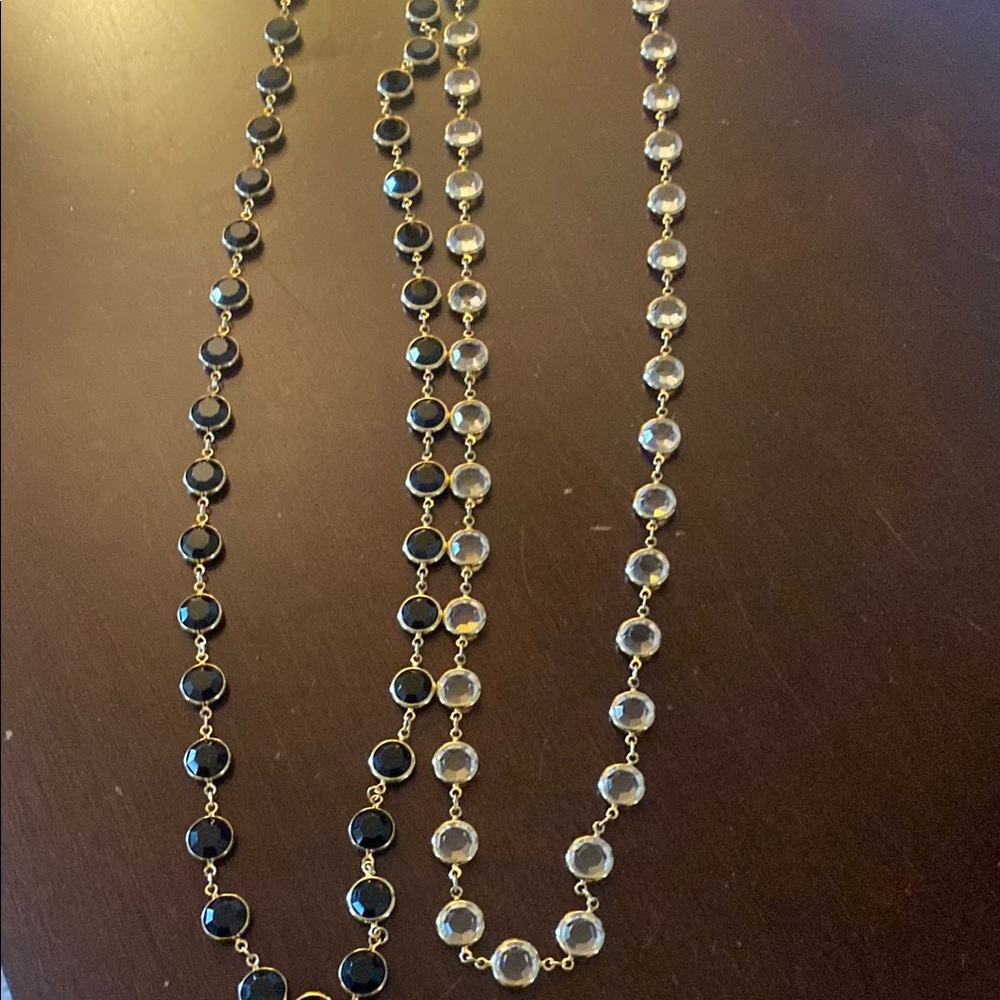 Elegant Black and Gold Necklace Set